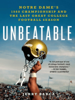Unbeatable: Notre Dame's 1988 Championship and the Last Great College Football Season