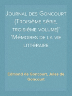 Journal des Goncourt (Troisième série, troisième volume)
Mémoires de la vie littéraire
