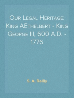 Our Legal Heritage