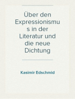 Über den Expressionismus in der Literatur und die neue Dichtung