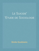 Le Suicide
Etude de Sociologie