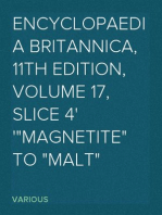 Encyclopaedia Britannica, 11th Edition, Volume 17, Slice 4
"Magnetite" to "Malt"