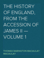 The History of England, from the Accession of James II — Volume 1
