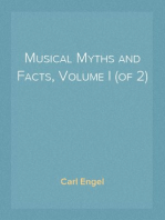 Musical Myths and Facts, Volume I (of 2)
