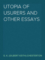 Utopia of Usurers and Other Essays