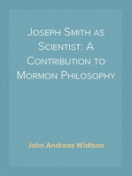 Joseph Smith as Scientist: A Contribution to Mormon Philosophy