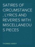Satires of Circumstance, lyrics and reveries with miscellaneous pieces