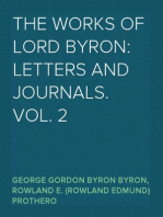 The Works of Lord Byron: Letters and Journals. Vol. 2