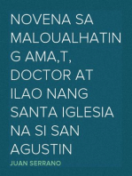 Novena sa Maloualhating Ama,t, Doctor at Ilao nang Santa Iglesia na si San Agustin