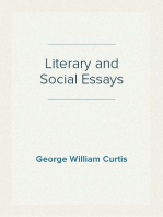 Literary and Social Essays