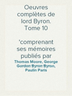 Oeuvres complètes de lord Byron. Tome 10
comprenant ses mémoires publiés par Thomas Moore