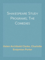 Shakespeare Study Programs; The Comedies