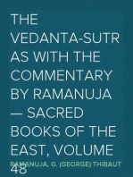 The Vedanta-Sutras with the Commentary by Ramanuja — Sacred Books of the East, Volume 48