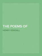The Poems of Henry Kendall
With Biographical Note by Bertram Stevens