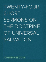 Twenty-Four Short Sermons On The Doctrine Of Universal Salvation