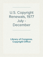 U.S. Copyright Renewals, 1977 July - December