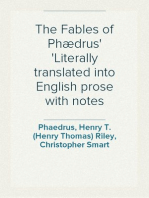 The Fables of Phædrus
Literally translated into English prose with notes
