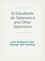 El Estudiante de Salamanca and Other Selections