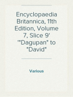 Encyclopaedia Britannica, 11th Edition, Volume 7, Slice 9
"Dagupan" to "David"