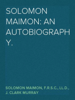 Solomon Maimon: An Autobiography.