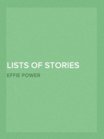 Lists of Stories and Programs for Story Hours