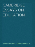 Cambridge Essays on Education