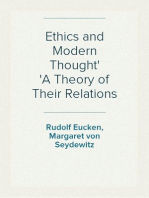 Ethics and Modern Thought
A Theory of Their Relations