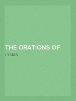 The Orations of Lysias