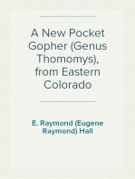 A New Pocket Gopher (Genus Thomomys), from Eastern Colorado