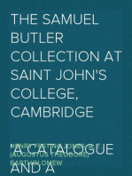 The Samuel Butler Collection at Saint John's College, Cambridge
A Catalogue and a Commentary