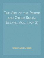 The Girl of the Period and Other Social Essays, Vol. II (of 2)