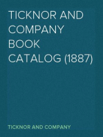 Ticknor and Company Book Catalog (1887)