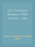 U.S. Copyright Renewals, 1955 January - June