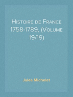 Histoire de France 1758-1789, (Volume 19/19)