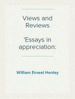 Views and Reviews
Essays in appreciation