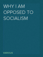 Why I am opposed to socialism