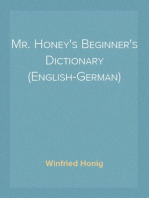 Mr. Honey's Beginner's Dictionary (English-German)