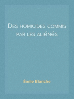 Des homicides commis par les aliénés