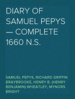Diary of Samuel Pepys — Complete 1660 N.S.