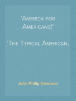 'America for Americans!'
The Typical American, Thanksgiving Sermon