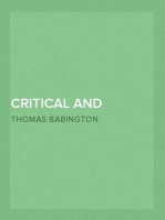 Critical and Historical Essays — Volume 1
