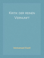 Kritik der reinen Vernunft
(Erste Fassung 1781)