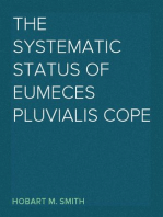 The Systematic Status of Eumeces pluvialis Cope
