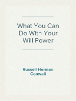 What You Can Do With Your Will Power