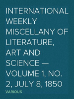 International Weekly Miscellany of Literature, Art and Science — Volume 1, No. 2, July 8, 1850