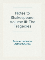 Notes to Shakespeare, Volume III