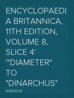 Encyclopaedia Britannica, 11th Edition, Volume 8, Slice 4
"Diameter" to "Dinarchus"
