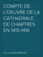 Compte de L'Oeuvre de la Cathédrale de Chartres en 1415-1416