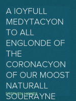 A Ioyfull medytacyon to all Englonde of the coronacyon of our moost naturall souerayne lorde kynge Henry the eyght
(A Joyful Meditation of the Coronation of King Henry the Eighth)