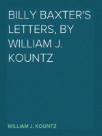 Billy Baxter's Letters, By William J. Kountz